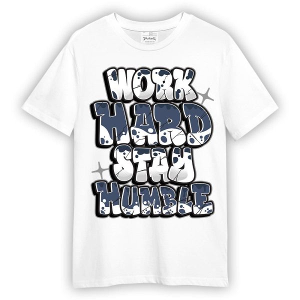 Low Diffused Blue 11s Shirt - Working Hard And Humble Graphic Shirt Unisex Jezsport.com