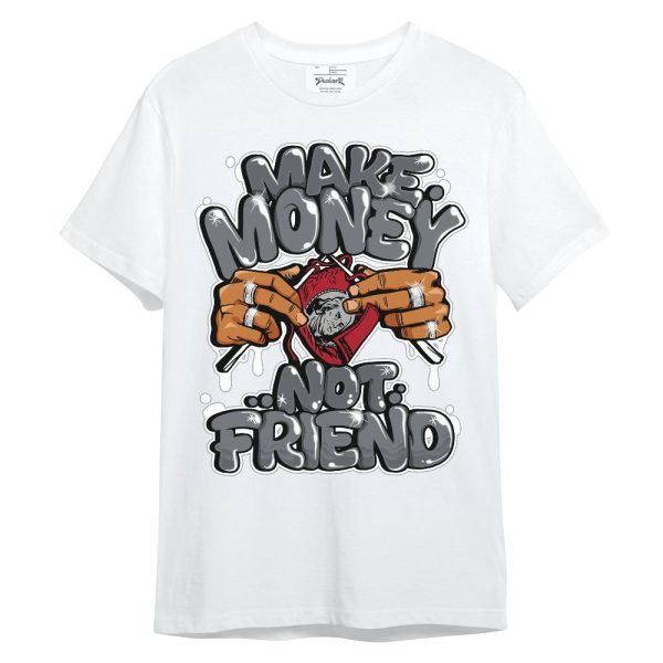 Retro Fire Red 9s Shirt - Make Money Not Friend Graphic Unisex Shirt Matching Jordan Shirt Jezsport.com