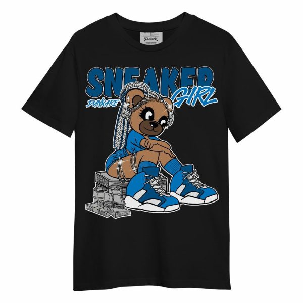 Industrial Blue 4s Shirt - Sneaker Girl Bear Unisex Shirt Matching Jordan Shirt Jezsport.com