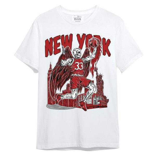 Red Taxi 12s Shirt - Ewing Era Skeleton Unisex Shirt Matching Jordan Shirt Jezsport.com