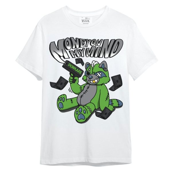 Retro Green Bean 5s Shirt - Money On My Mind Raccoon Unisex Shirt Jezsport.com