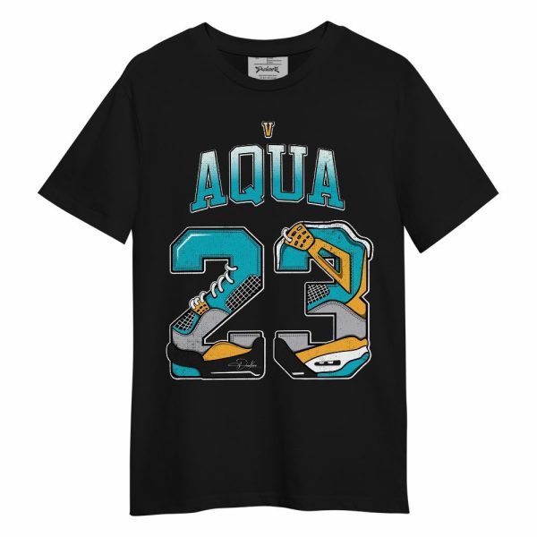 Retro Aqua 5s Shirt, Number 23 4s Unisex Shirt Jezsport.com