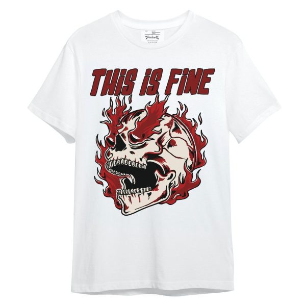 Red Taxi 12s Shirt - Blazing Skull Unisex Shirt Matching Jordan Shirt Jezsport.com