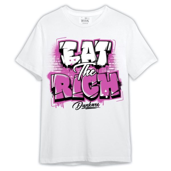 Hyper Violet 4s Shirt, Graphic Eat The Rich Shirt Outfit Matching Jordan Shirt Jezsport.com