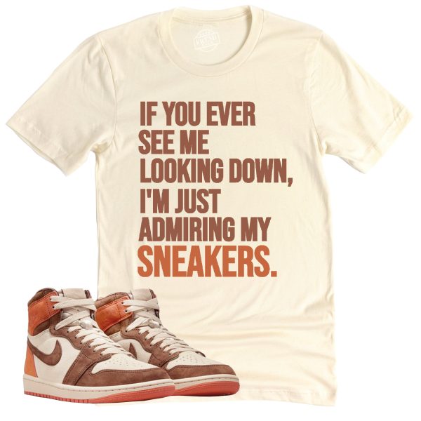 Admiring My Sneakers Shirt, Air Jordan 1 Cacao Sneaker Match Tee Jezsport.com