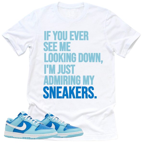 Admiring My Sneakers Shirt, Retro Dunk Low Argon Sneaker Match Tee Jezsport.com