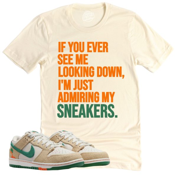 Admiring My Sneakers Shirt Retro Dunk Low Phantom and Malachite Sneaker Match Tee Jezsport.com