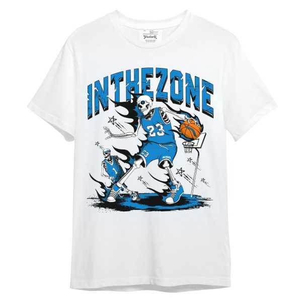 Industrial Blue 4s Shirt, 23 G.O.A.T Skeleton Basketball Military Blue 4s Outfit Unisex Shirt Matching Jordan Shirt Jezsport.com