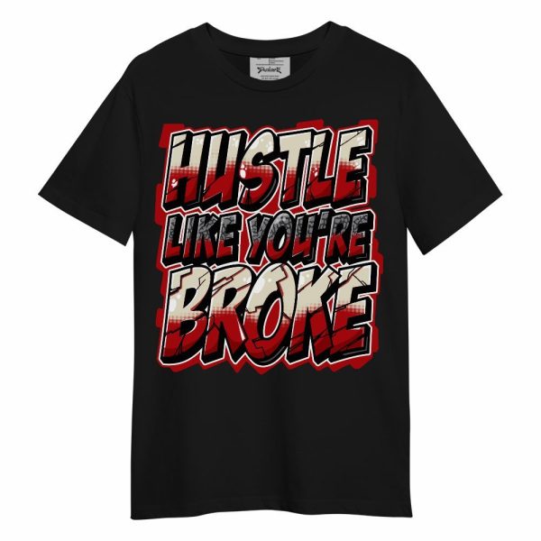 Cement Grey 3s Shirt - Hustles Like Broke Unisex Shirt Matching Jordan Shirt Jezsport.com