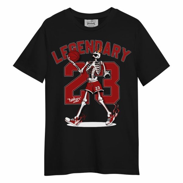 Red Taxi 12s Shirt, 23 Skeleton G.O.A.T Retro Taxi Flip 12s Outfit Unisex Shirt Matching Jordan Shirt Jezsport.com