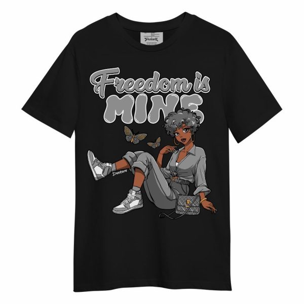 Black Wolf Grey 12s Shirt, Freedom Is Mine Unisex Shirt Matching Jordan Shirt Jezsport.com