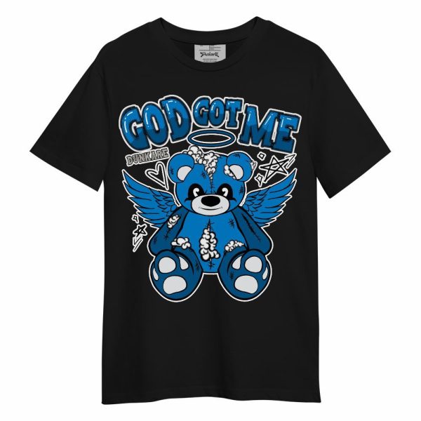 Industrial Blue 4s Shirt - Gods Guides Me Bear Unisex Shirt Matching Jordan Shirt Jezsport.com