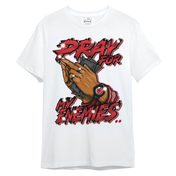 Alternate Flu Game 12s Shirt - Prayed For Enemies Graphic Unisex Shirt Matching Jordan Shirt Jezsport.com