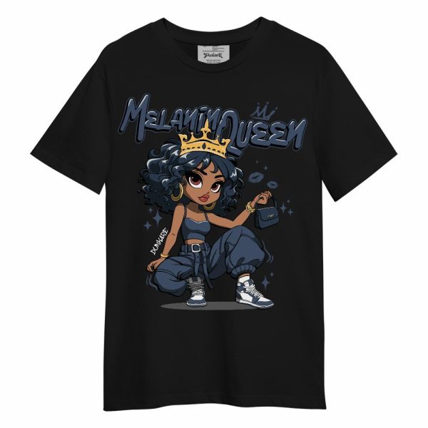 Low Diffused Blue 11s Shirt, Melanin Queen Pretty Unisex Shirt Matching Jordan Shirt Jezsport.com