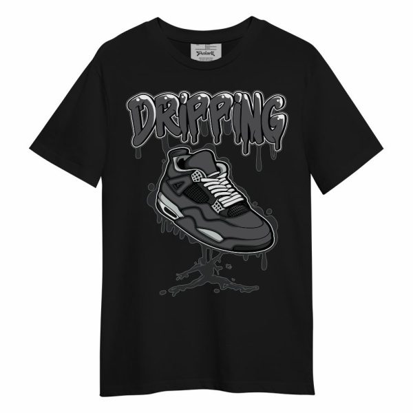 White Thunder 4s Shirt - Dripping Shoe 4S Graphic Unisex Shirt Jezsport.com