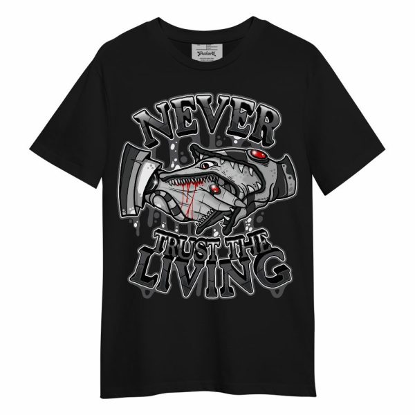 White Thunder 4s Shirt - Never Trusting Living Halloween Graphic Unisex Shirt Matching Jordan Shirt Jezsport.com