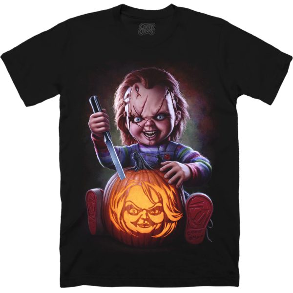 Chucky Creepy Carver - T-shirt Funny Halloween Shirt For Halloween Jezsport.com