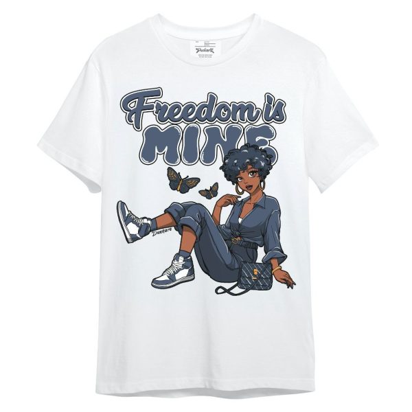 Low Diffused Blue 11s Shirt, Freedom Is Mine Unisex Shirt Matching Jordan Shirt Jezsport.com