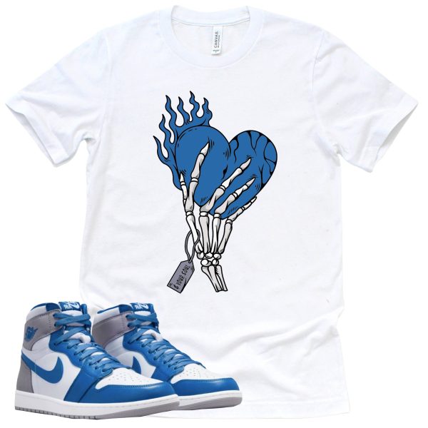 Cost Your Soul Shirt Retro Air Jordan 1 True Blue Sneaker Match Tee Jezsport.com