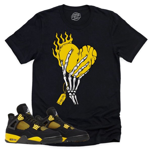 Cost Your Soul Shirt, Retro Air Jordan 4 Thunder Sneaker Match Tee Jezsport.com