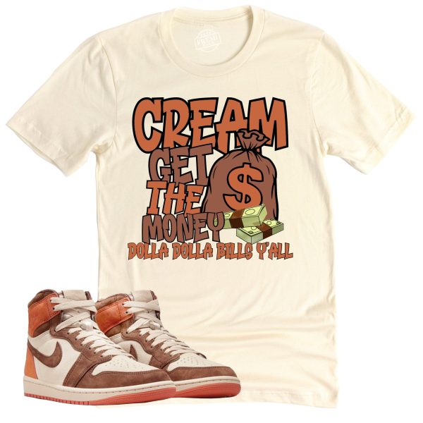 Cream Shirt, Air Jordan 1 Cacao Sneaker Match Tee Jezsport.com