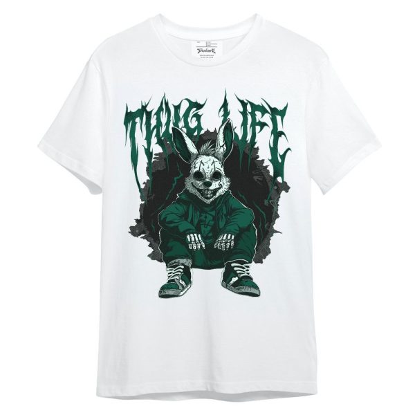 Oxidized Green 4s Shirt, Thug Life Bunny Unisex Shirt Matching Jordan Shirt Jezsport.com