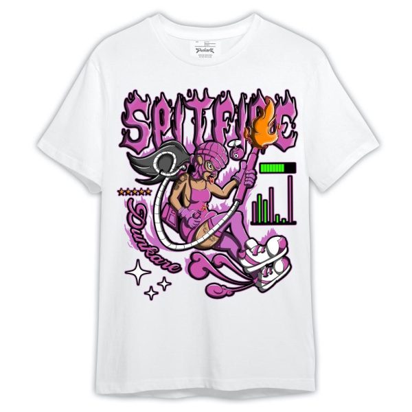 Hyper Violet 4s Shirt, Spit Fire Shirt Outfit 1305 LGH Matching Jordan Shirt Jezsport.com