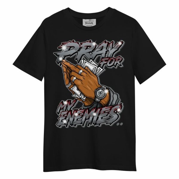 Retro Fire Red 9s Shirt - Prayed For Enemies Graphic Unisex Shirt Matching Jordan Shirt Jezsport.com