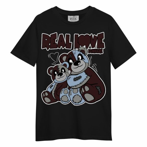 Burgundy 5s Shirt - Sincere Fondness Bear Unisex Shirt Matching Jordan Shirt Jezsport.com