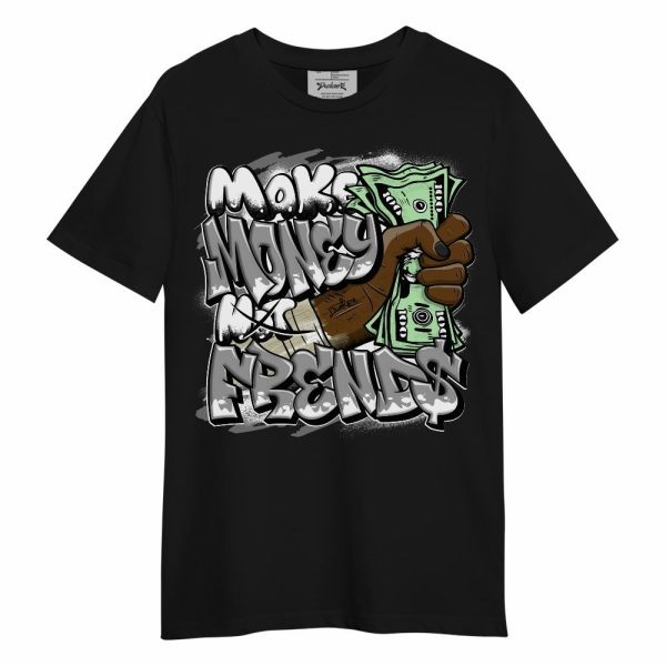 Black Wolf Grey 12s Shirt, Make Money Not Friend Sprays Unisex Shirt Matching Jordan Shirt Jezsport.com