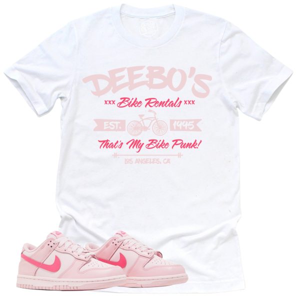 Deebo's Bike Shop Shirt, Retro Dunk Triple Pink Sneaker Match Tee Jezsport.com