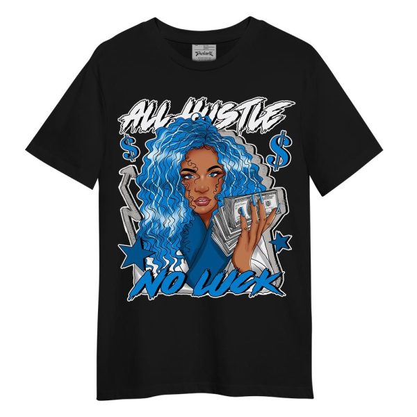 Industrial Blue 4s Shirt - All Hustles Unique Shirt Unisex Matching Jordan Shirt Jezsport.com