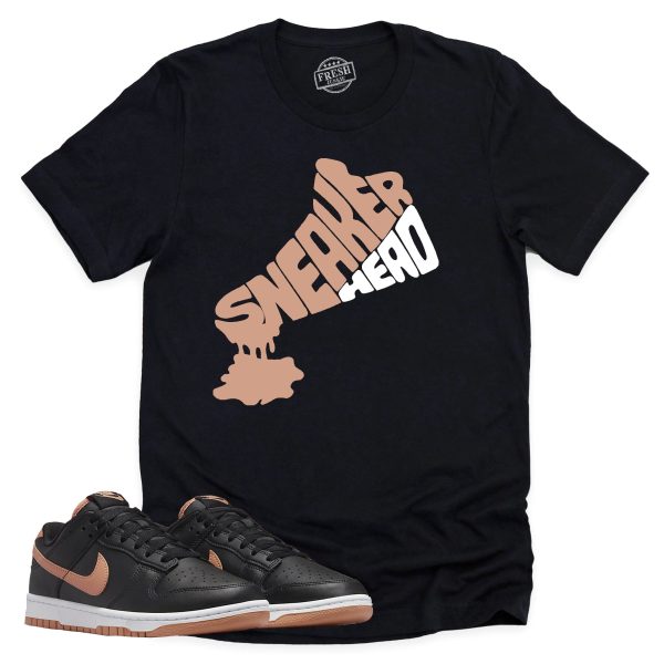 Dripping Sneakerhead Shirt, Retro Dunk Low Amber Brown Sneaker Match Tee Jezsport.com