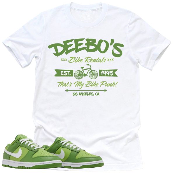 Deboo's Bike Shop Shirt, Retro Dunk Low Chlorophyll Sneaker Match Tee Jezsport.com