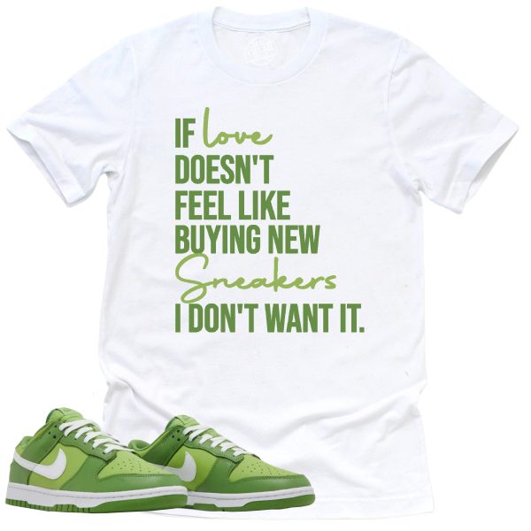 If Love Shirt, Retro Dunk Low Chlorophyll Sneaker Match Tee Jezsport.com