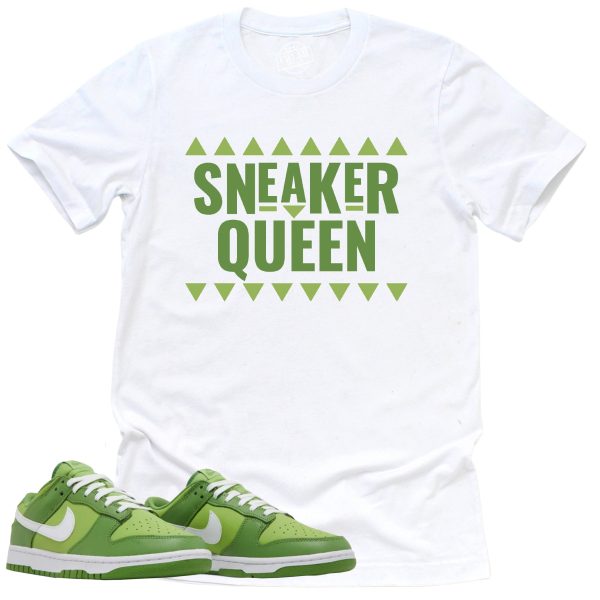 Sneaker Queen Shirt, Retro Dunk Low Chlorophyll Sneaker Match Tee Jezsport.com