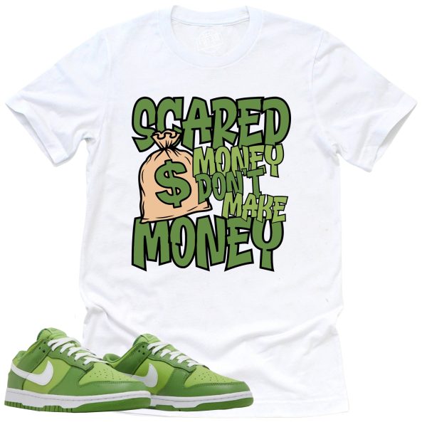 Scared Money Shirt, Retro Dunk Low Chlorophyll Sneaker Match Tee Jezsport.com