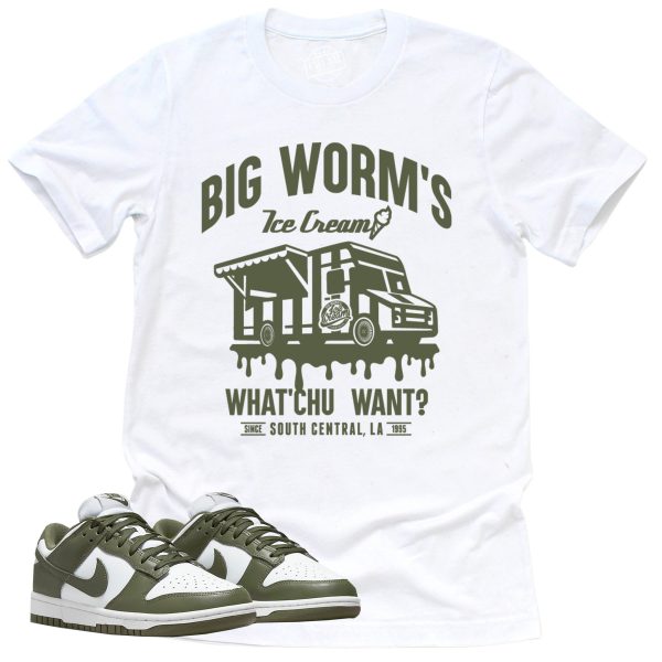 BW's Ice Cream Shop Shirt, Retro Dunk Low Medium Olive Sneaker Match Tee Jezsport.com