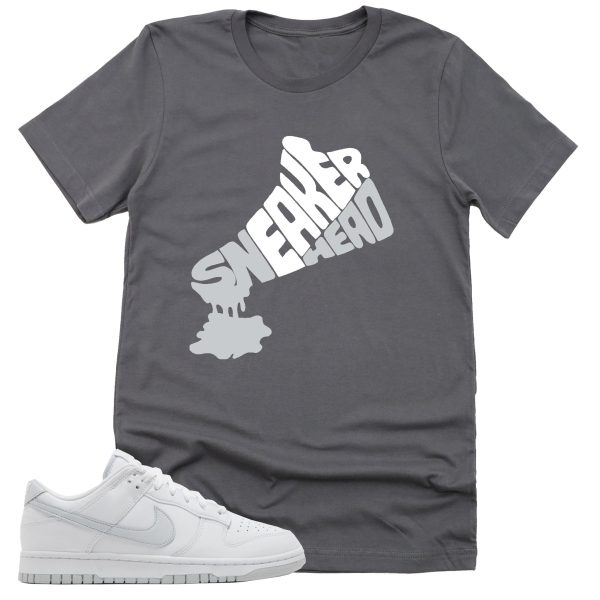 Dripping Sneakerhead Shirt, Retro Dunk Low White Pure Platinum Sneaker Match Tee Jezsport.com