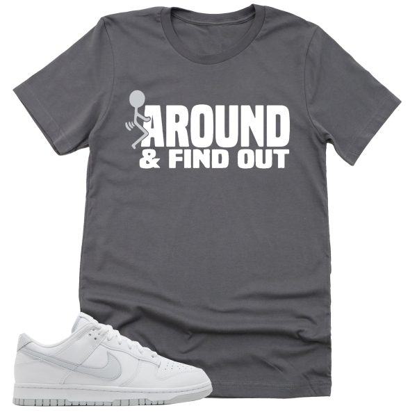 Find Out Shirt, Retro Dunk Low White Pure Platinum Sneaker Match Tee Jezsport.com