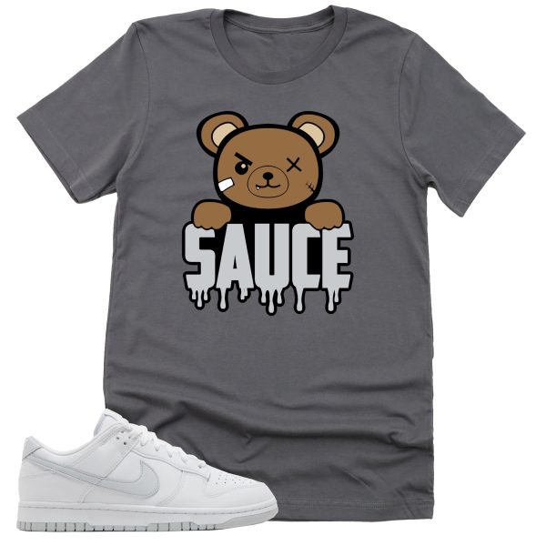 Sauce Shirt, Retro Dunk Low White Pure Platinum Sneaker Match Tee Jezsport.com