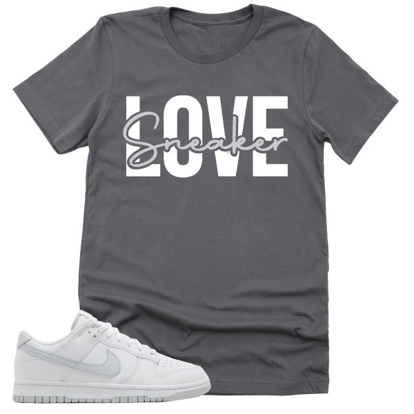 Sneaker Love Shirt, Retro Dunk Low White Pure Platinum Sneaker Match Tee Jezsport.com