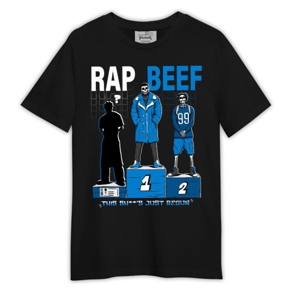 Industrial Blue 4s Shirt, Rap Beef Shirt Outfit Military Blue 4s Matching Jordan Shirt Jezsport.com