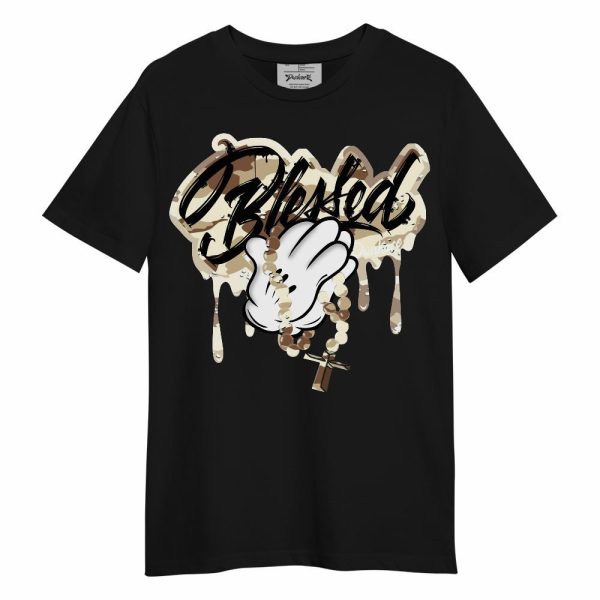 Desert Camo 3s Shirt, God Blessed Drip Unisex Shirt Matching Jordan Shirt Jezsport.com