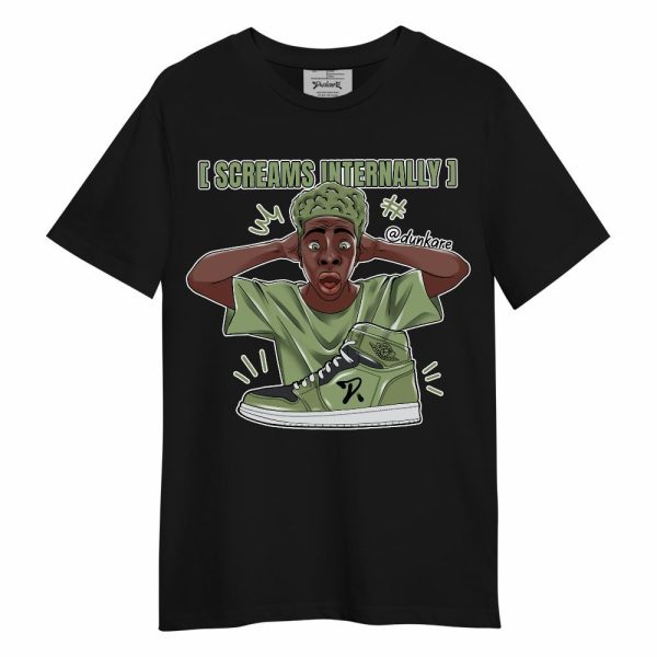 Oil Green 4s Shirt - Scream Internally Unisex Shirt Jezsport.com