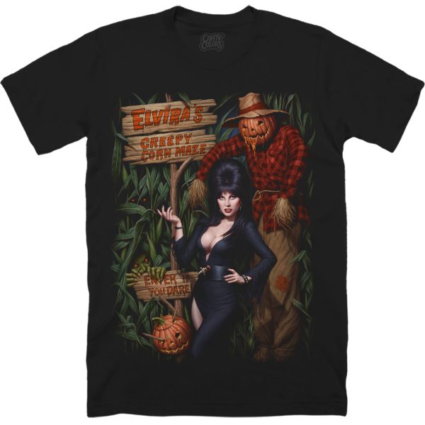 Elvira's Creepy Corn Maze - T-shirt Funny Halloween Shirt For Halloween Jezsport.com