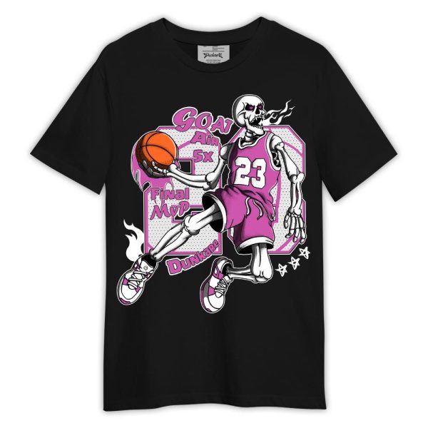 Hyper Violet 4s Shirt, 23 G.O.A.T Basketball Shirt Outfit Matching Jordan Shirt Jezsport.com