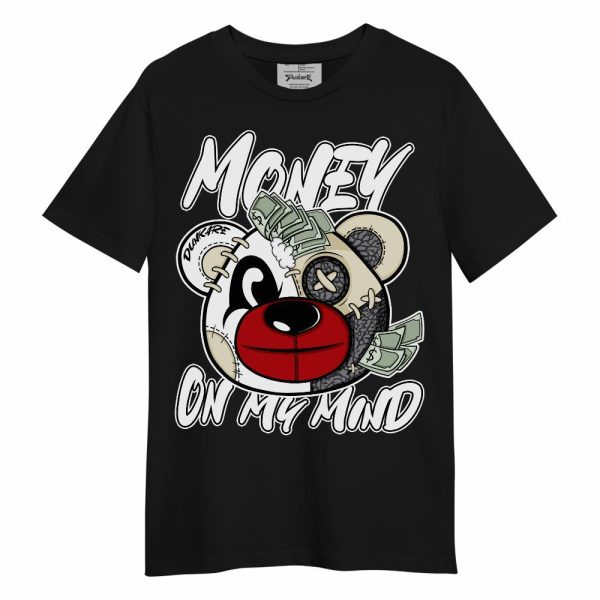 Cement Grey 3s Shirt - Money On My Mind Bear Shirt Unisex Oufit Unisex Shirt Matching Jordan Shirt Jezsport.com