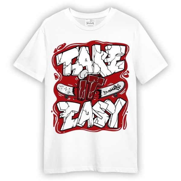 Red Taxi 12s Shirt - Take It Easy Graffiti 2 Unisex Matching Jordan Shirt Jezsport.com