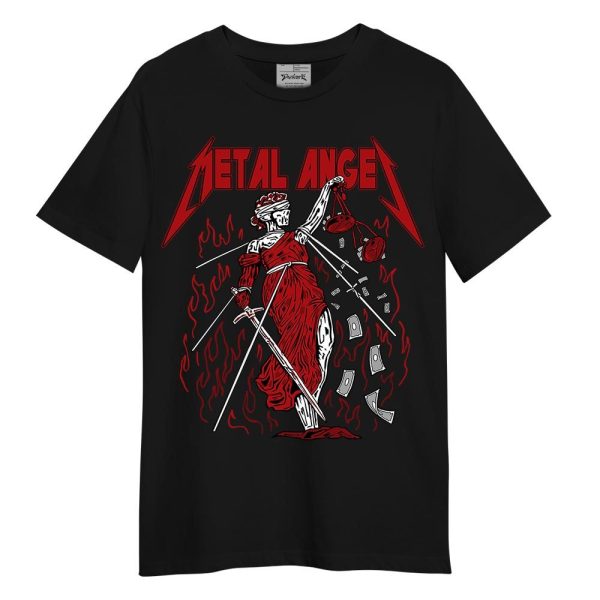 Red Taxi 12s Shirt - Metal Angel Skeleton Shirt Unisex Matching Jordan Shirt Jezsport.com